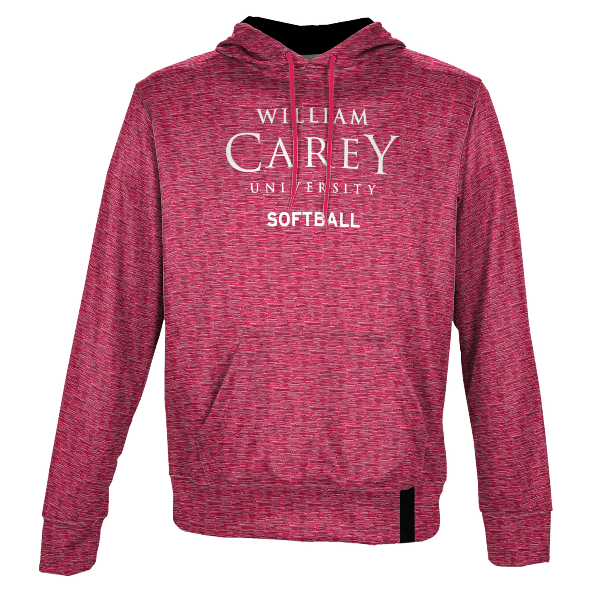 Men's ProSphere Red William Carey Crusaders Softball Name Drop Pullover Hoodie - Image 3