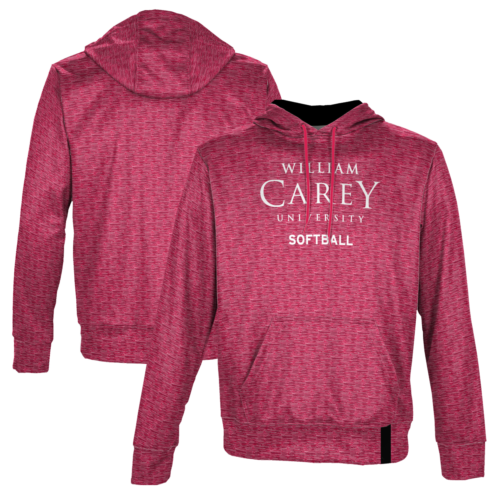 Men's ProSphere Red William Carey Crusaders Softball Name Drop Pullover Hoodie
