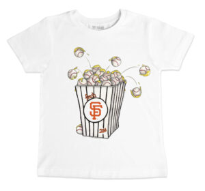Toddler Tiny Turnip White San Francisco Giants Popcorn T-Shirt