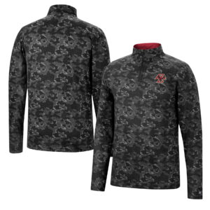 Men's Colosseum Black Boston College Eagles Tivo Quarter-Zip Jacket