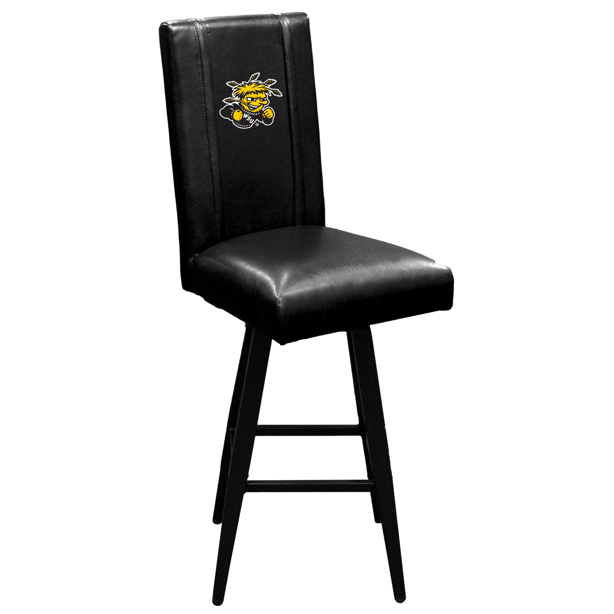 Black Wichita State Shockers Team Swivel Bar Stool 2000