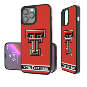 Texas Tech Red Raiders Stripe iPhone Personalized Bump Case
