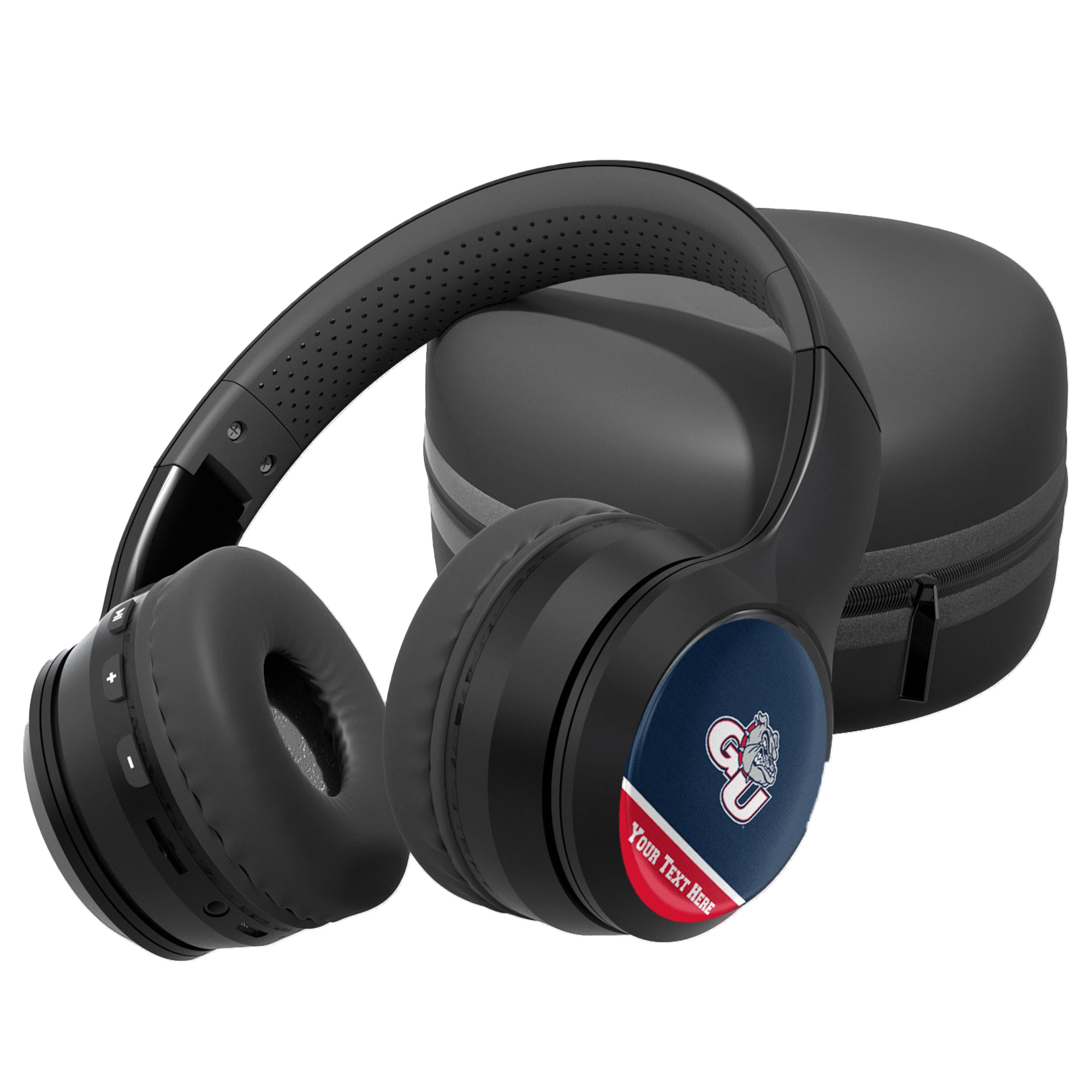 Gonzaga Bulldogs Personalized Wireless Bluetooth Headphones & Case