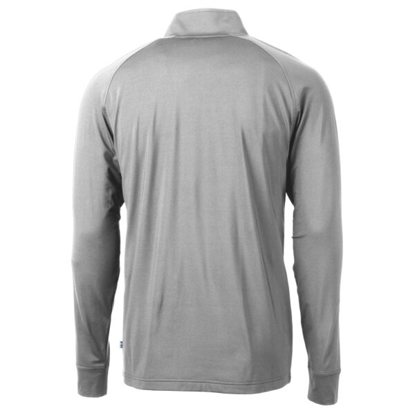 Men's Cutter & Buck Gray Fanatics Corporate Adapt Eco Knit Stretch Recycled Quarter-Zip Pullover Top - Image 7
