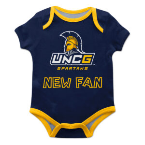 Infant Navy UNCG Spartans New Fan Bodysuit