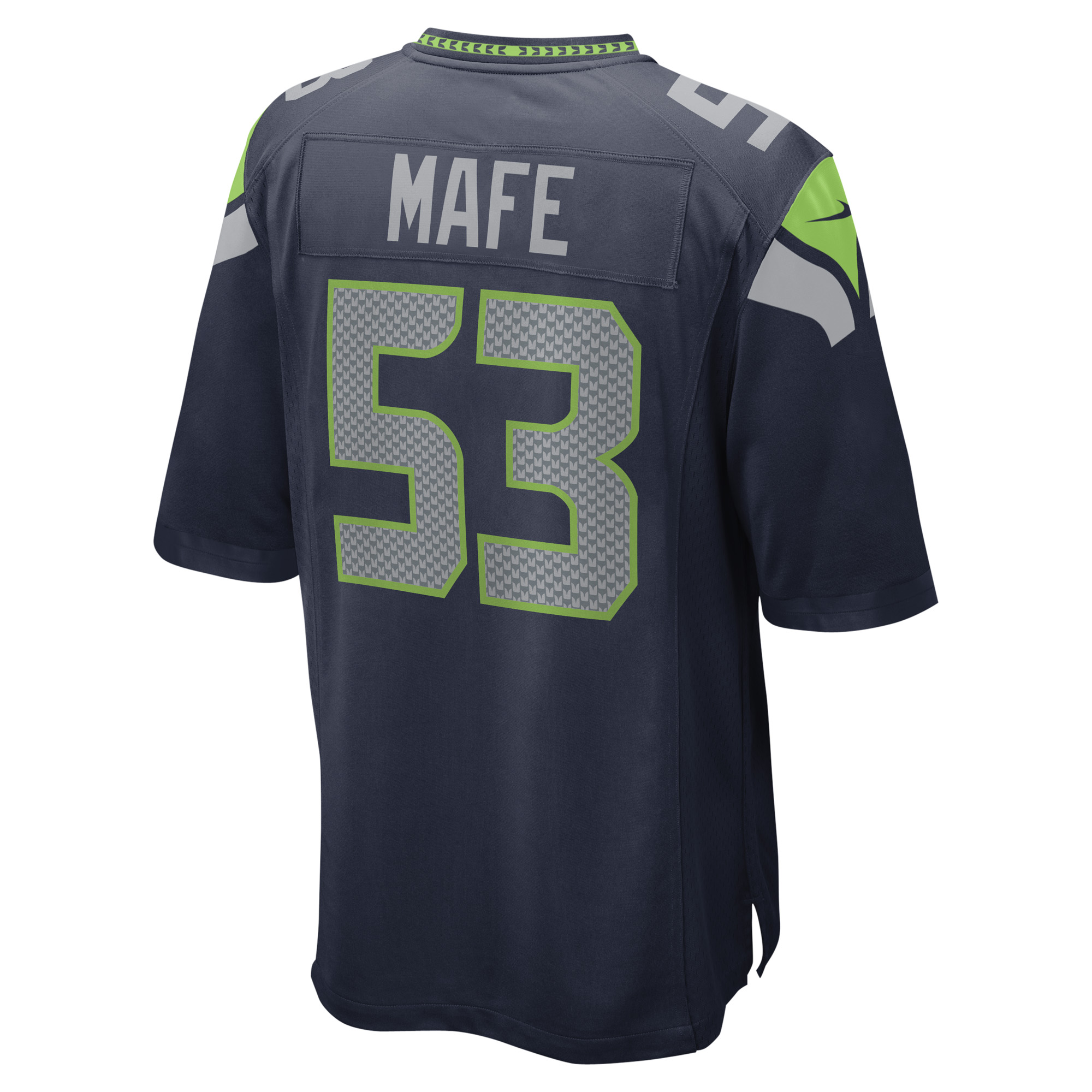 Men's Nike Boye Mafe College Navy Seattle Seahawks Game Player Jersey - Image 9