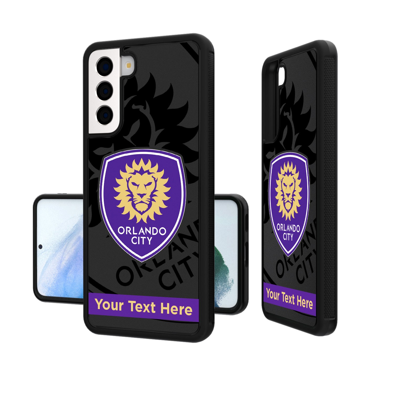 Orlando City SC Personalized Tilt Design Galaxy Bump Case