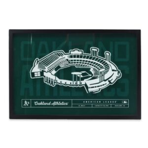 Oakland Athletics 16'' x 23'' Stadium Glass Framed Sign