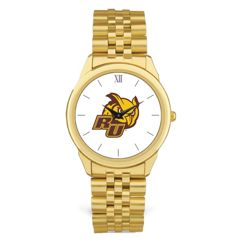 Unisex Gold Rowan Profs Team Logo Rolled Linked Bracelet Wristwatch