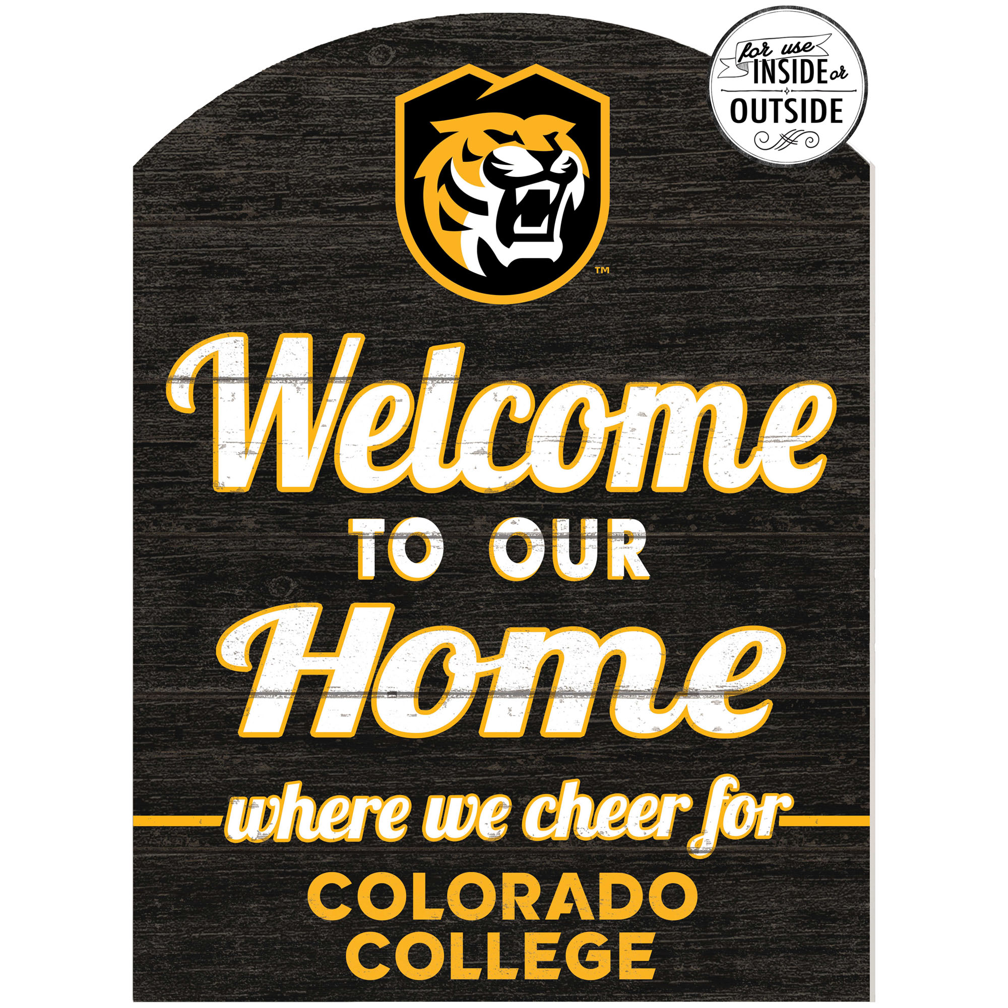 Colorado College Tigers 16'' x 22'' Indoor/Outdoor Marquee Sign
