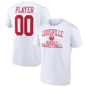Men's White Louisville Cardinals Women's Basketball Pick-A-Player NIL Gameday Tradition T-Shirt