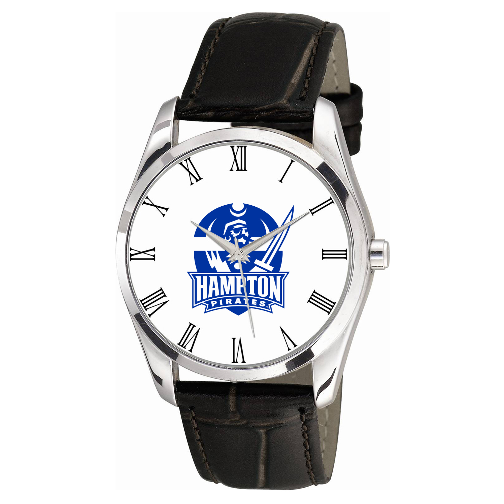 Hampton Pirates Berkeley Black Leather Watch