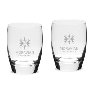 Moravian Greyhounds 15.75oz. Two-Piece Luigi Bormioli Michelangelo Water Glass Set