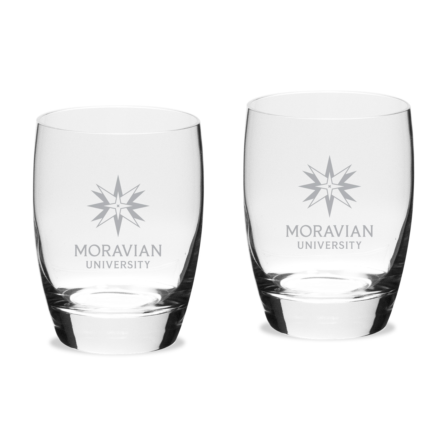 Moravian Greyhounds 15.75oz. Two-Piece Luigi Bormioli Michelangelo Water Glass Set