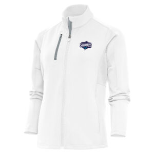Women's Antigua White Greensboro Swarm Generation Full-Zip Jacket