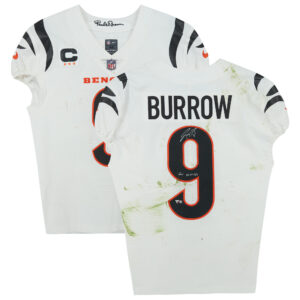 Joe Burrow Cincinnati Bengals Autographed Nike Game-Used #9 Jersey vs. Cleveland Browns on October 31, 2022 with "GU 10-31-22" Inscriptions