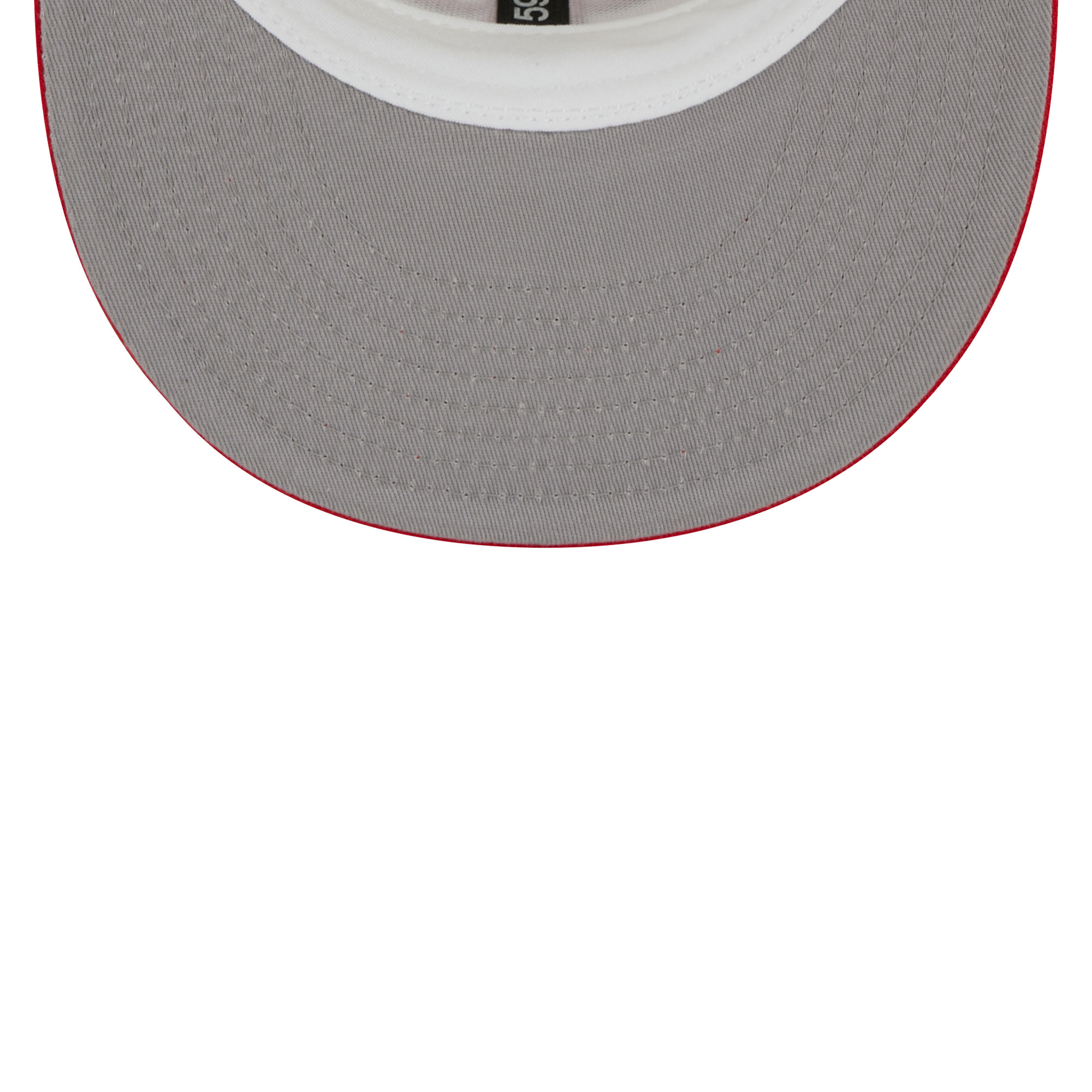 Men's New Era Cream/Red Houston Rockets Piping 2-Tone 59FIFTY Fitted Hat - Image 9
