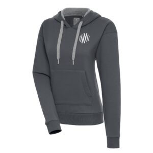 Women's Antigua  Charcoal Nashville SC Victory Pullover Hoodie