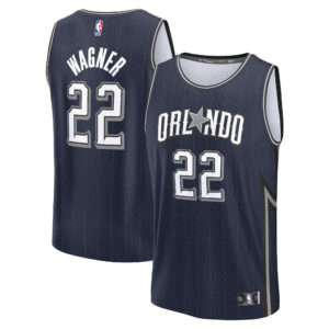 Youth Fanatics Franz Wagner Navy Orlando Magic Fast Break Jersey - City Edition