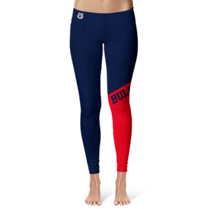 Women's Vive La Fete  Navy/Red Fresno State Bulldogs Color Block Yoga Leggings