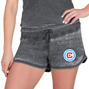 Women's Concepts Sport  Charcoal Chicago Fire Waffle Knit Shorts