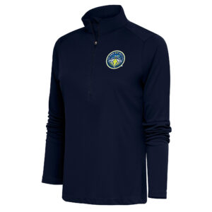 Women's Antigua  Navy Columbia Fireflies Tribute Half-Zip Pullover Top