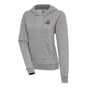Women's Antigua  Heather Gray El Paso Chihuahuas Victory Pullover Hoodie