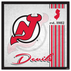 New Jersey Devils 10" x 10" Greatest Hits Team Sign