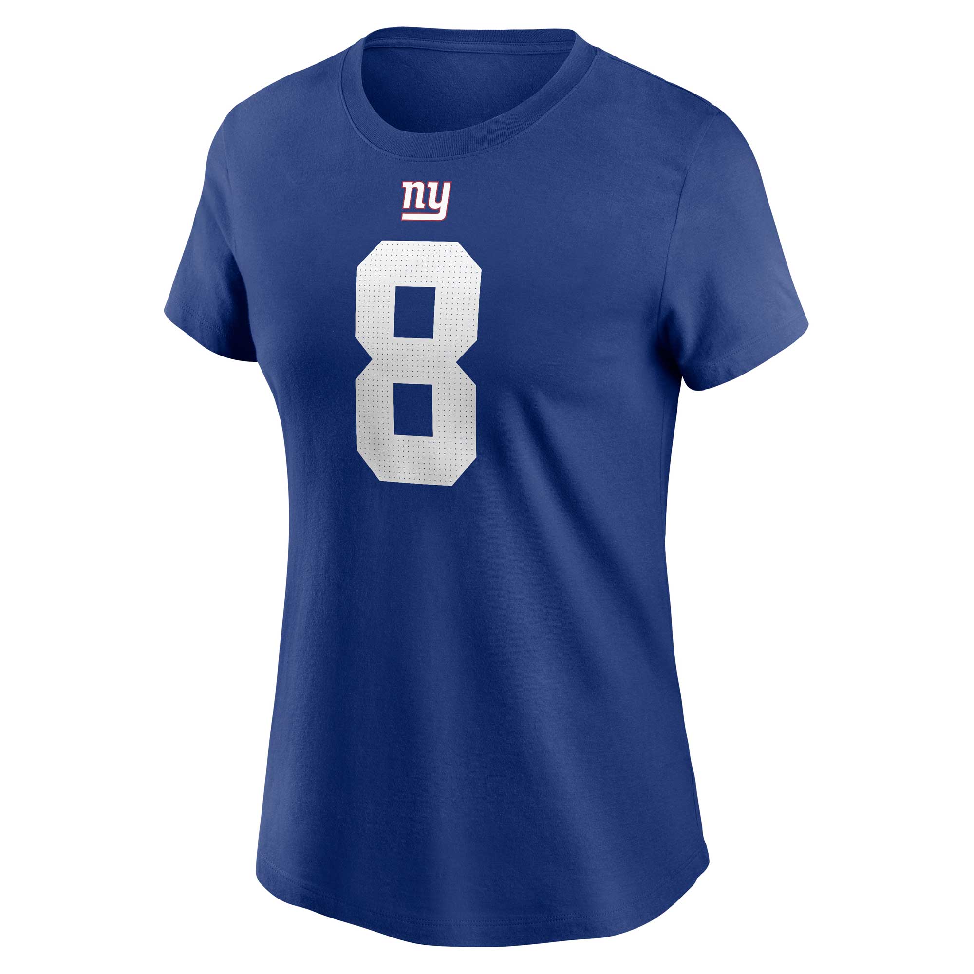 Women's Nike Daniel Jones Royal New York Giants Player Name & Number T-Shirt - Image 6