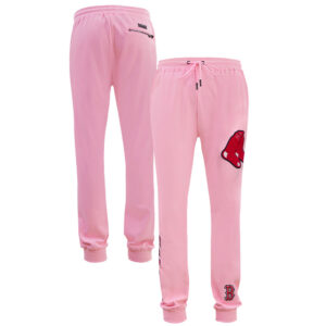 Men's Pro Standard Pink Boston Red Sox Classic Chenille Double Knit Jogger Pants
