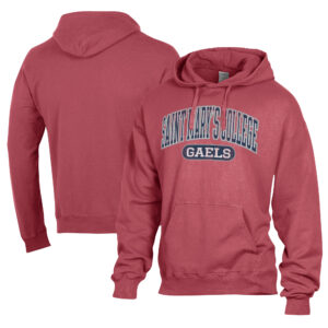 Men's Comfort Wash  Red Saint Mary's Gaels Lightweight Fleece Pullover Hoodie