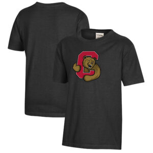 Youth  Black Cornell Big Red Logo Comfort Wash T-Shirt