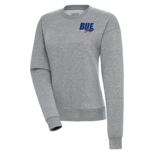 Women's Antigua  Heather Gray Buffalo Bills Victory Pullover Sweatshirt