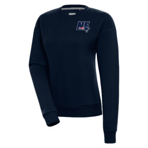 Women's Antigua  Navy New England Patriots Victory Pullover Sweatshirt