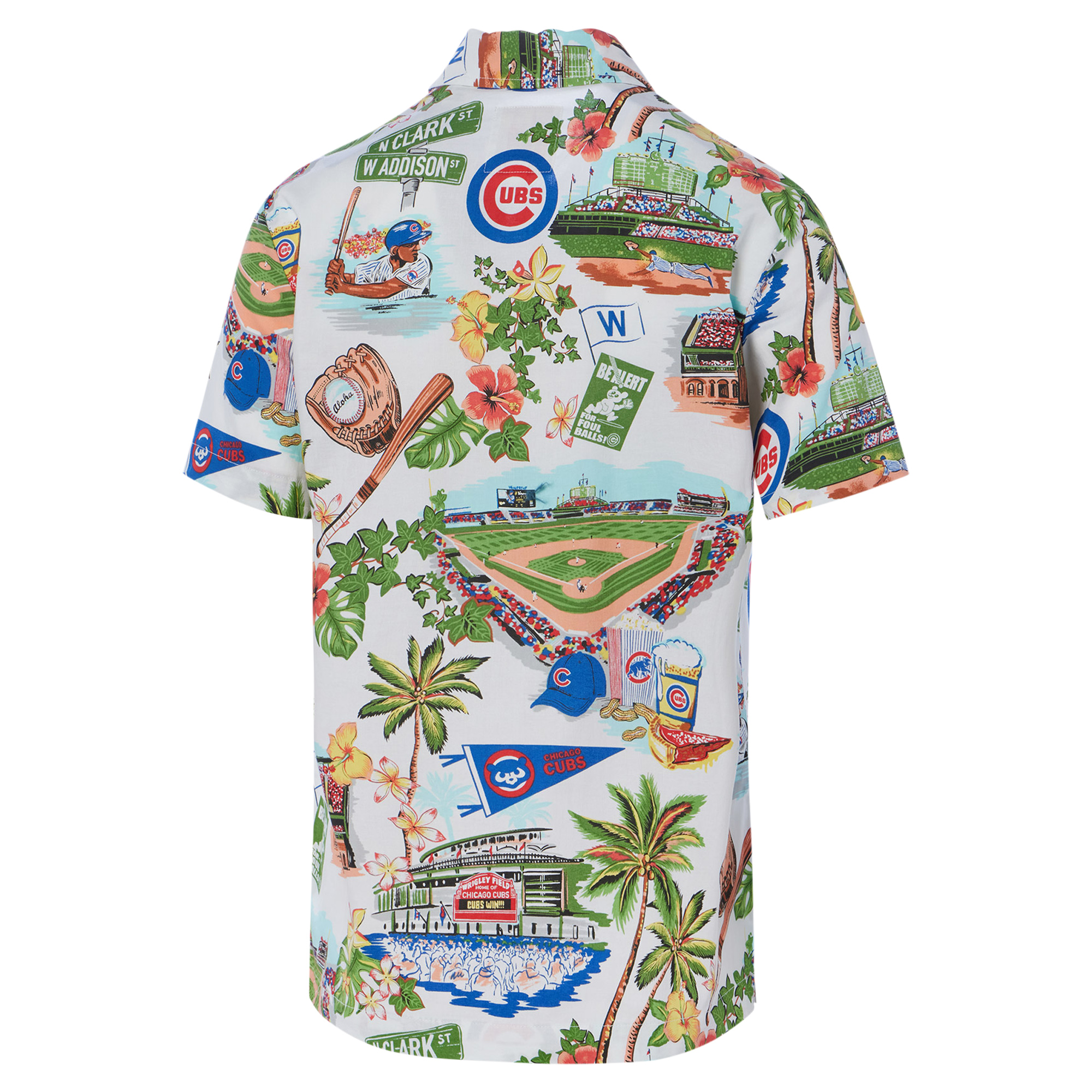 Women's Reyn Spooner White Chicago Cubs Scenic Button-Up Shirt - Image 7
