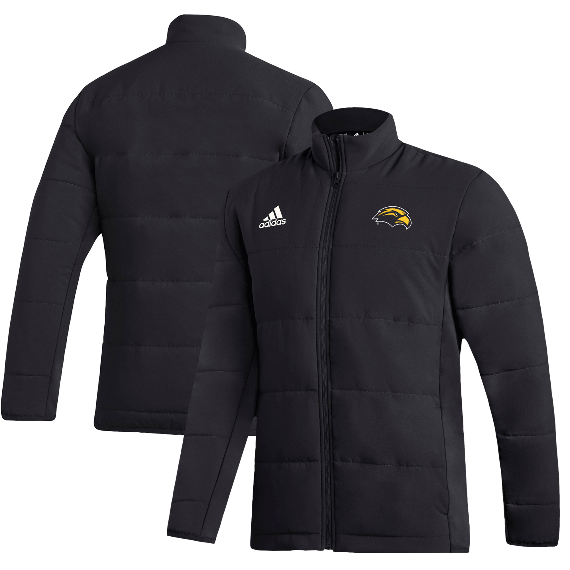 Men's adidas Black Southern Miss Golden Eagles Midweight Full-Zip Jacket - Image 5