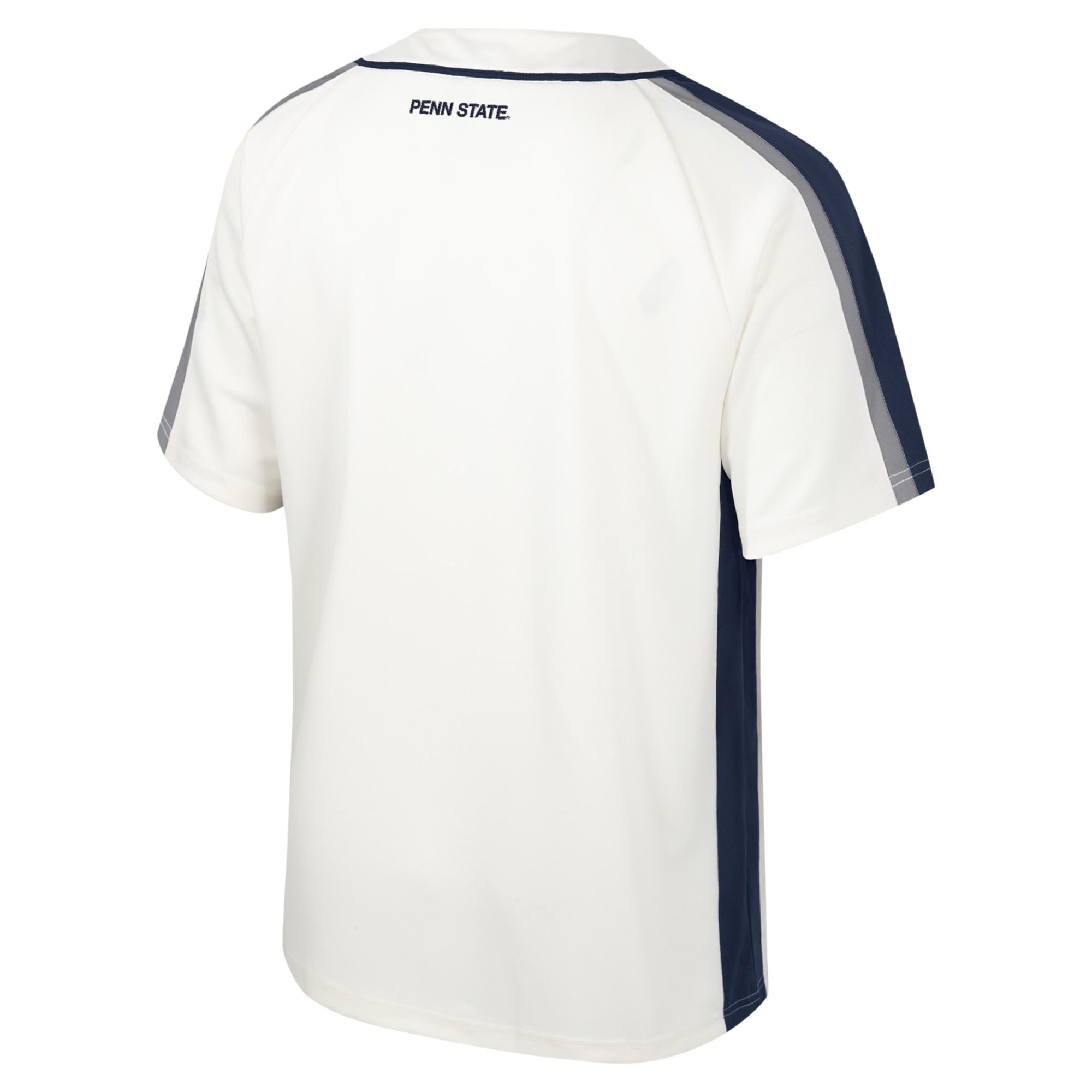 Men's Colosseum Cream Penn State Nittany Lions Ruth Button-Up Baseball Jersey - Image 7