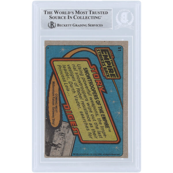 Bill Hargreaves Star Wars Autographed 1980 Topps The Empire Strikes Back #51 BAS Authenticated Card - Image 6