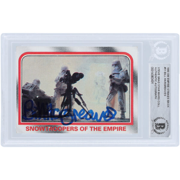 Bill Hargreaves Star Wars Autographed 1980 Topps The Empire Strikes Back #51 BAS Authenticated Card - Image 4