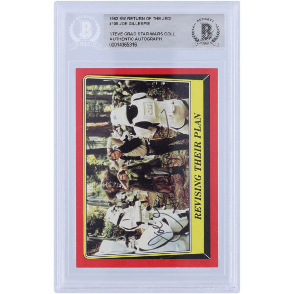 Joe Gillespie Star Wars Autographed 1983 Topps Return of the Jedi #105 BGS Authenticated Card
