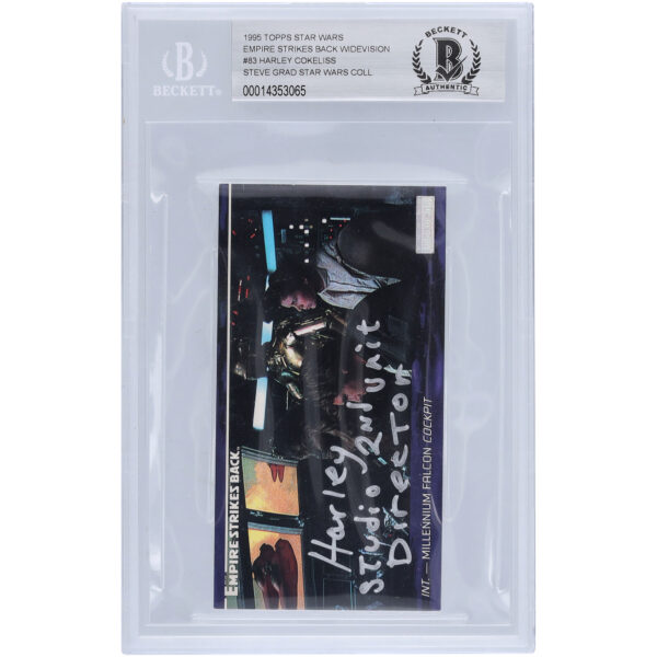 Harley Cokeliss Star Wars Autographed 1995 Topps The Empire Strikes Back Widevision #83 BGS Authenticated 10 Card with "Studio 2nd Unit Director" Inscription - Image 5