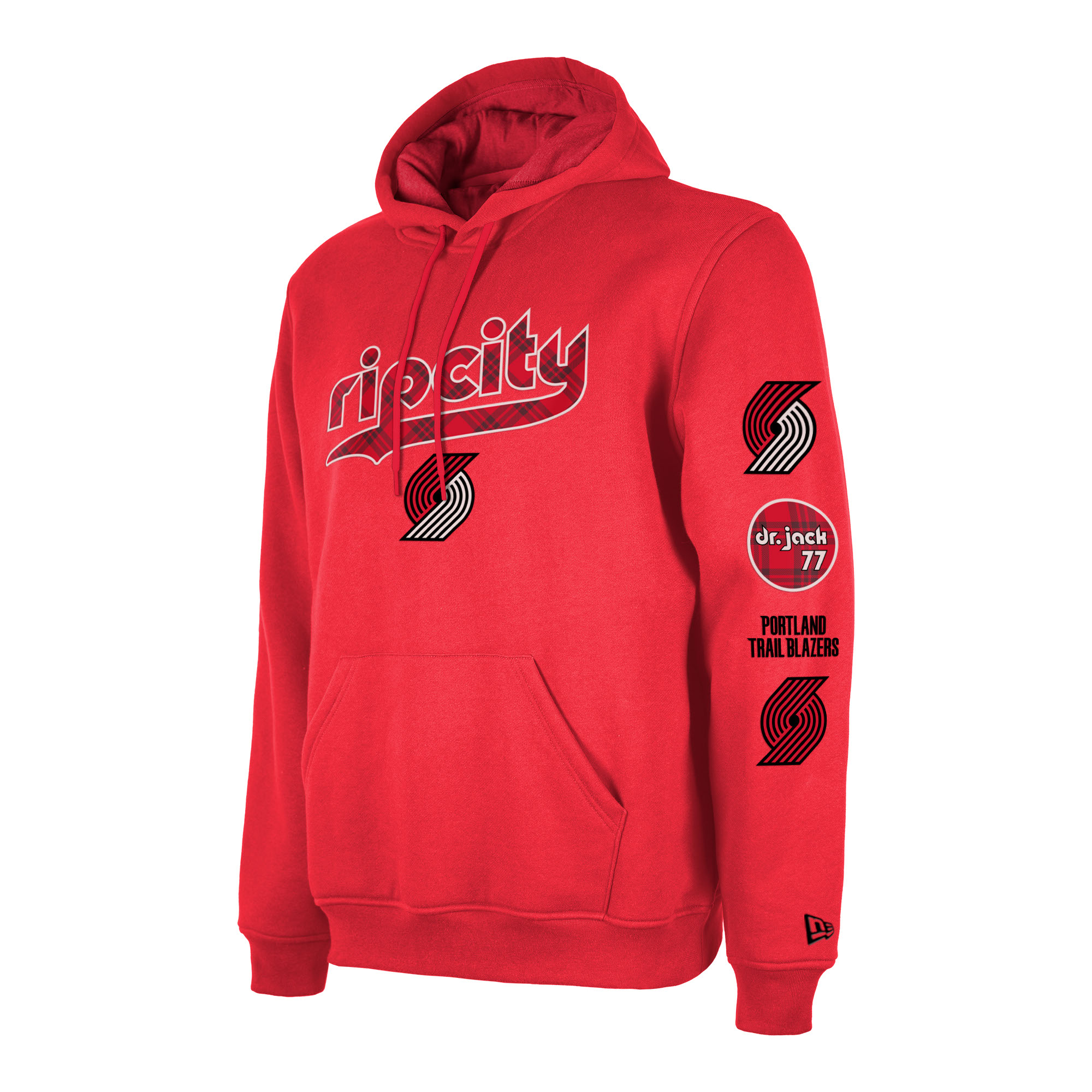 Men's New Era Red Portland Trail Blazers 2023/24 City Edition Big & Tall Pullover Hoodie - Image 3