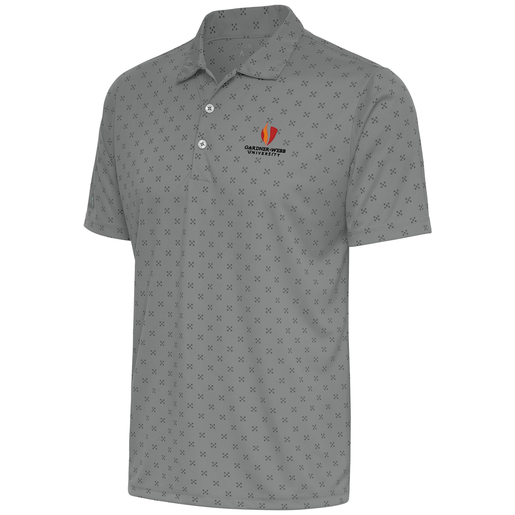 Men's Antigua Steel Gardner-Webb Bulldogs Spark Polo