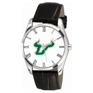 Men's  Black South Florida Bulls Berkeley Leather Watch