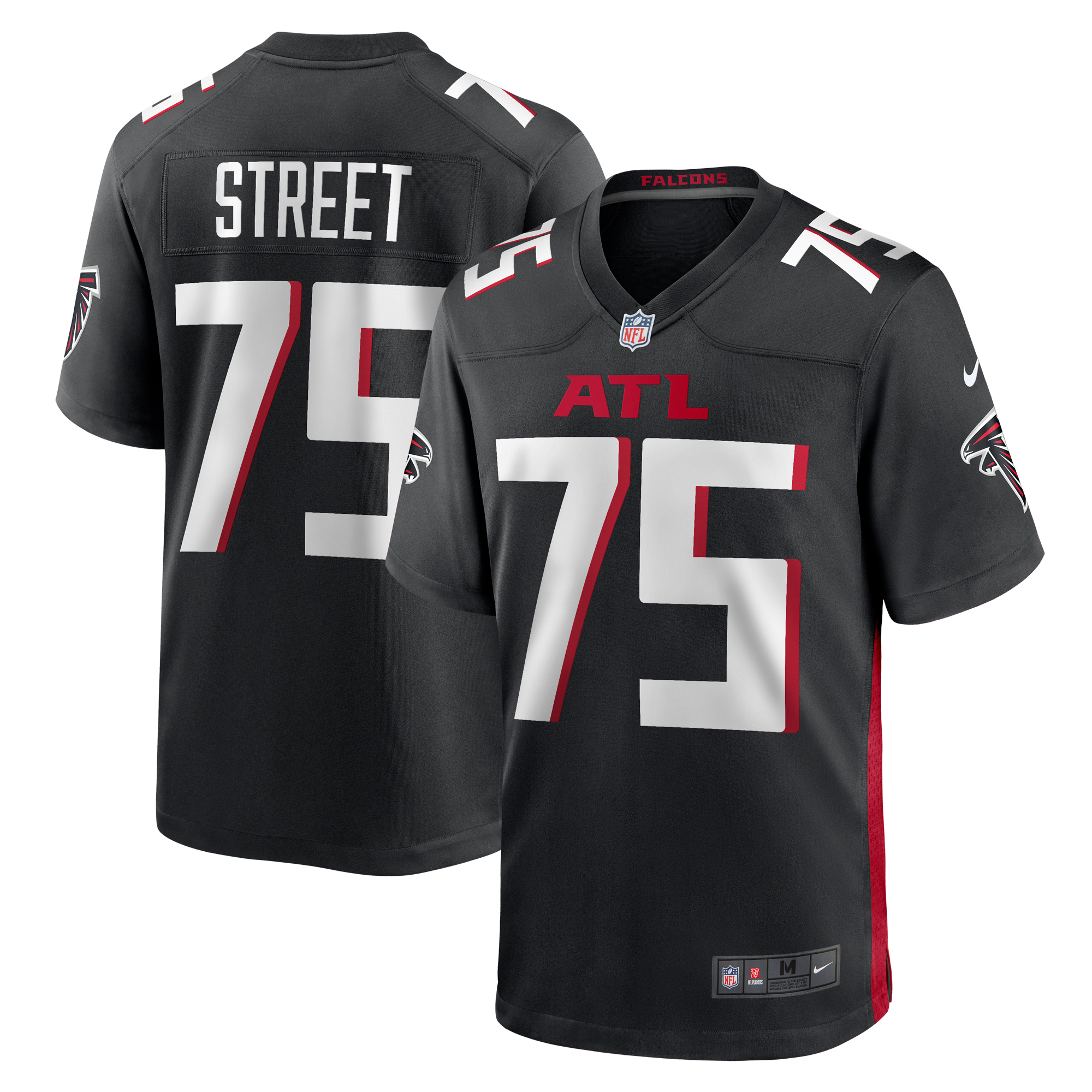 Men's Nike Kentavius Street Black Atlanta Falcons Game Jersey