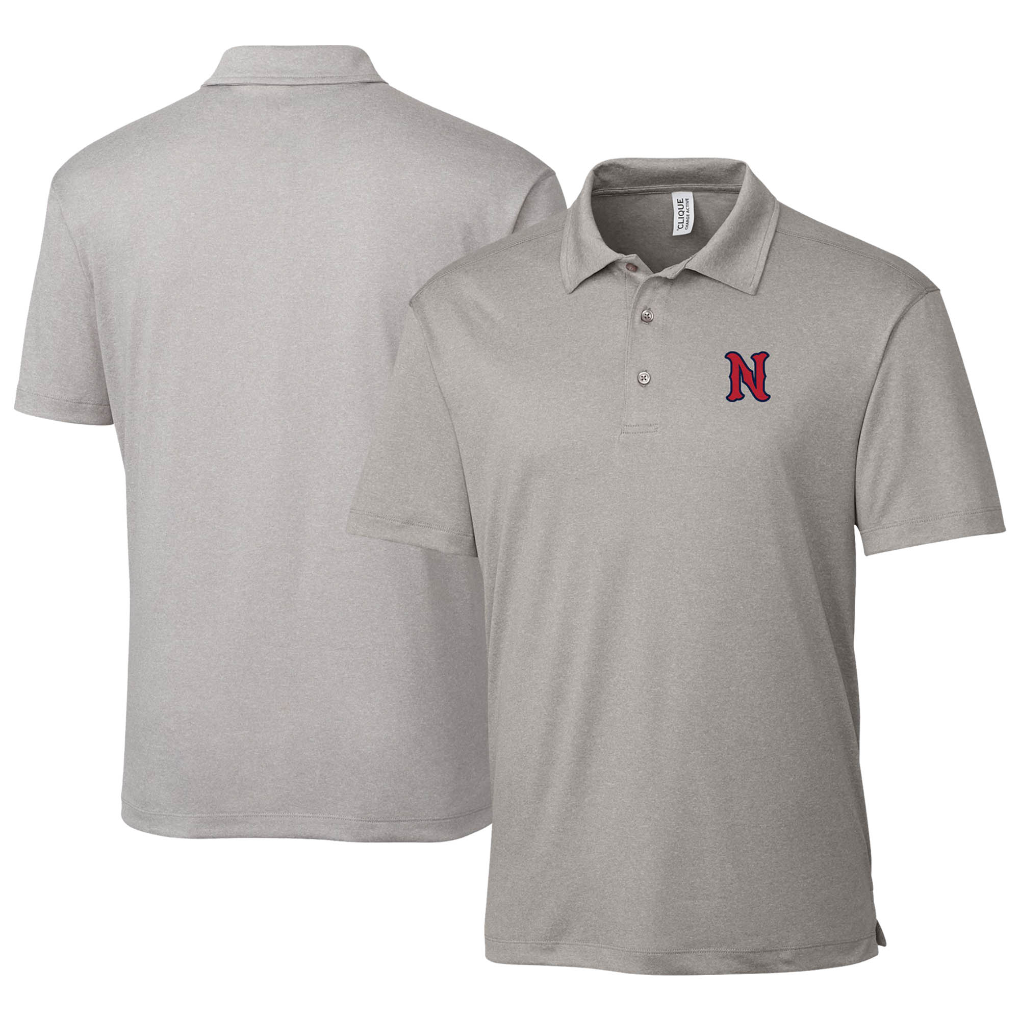 Men's Cutter & Buck Heather Gray Nashville Sounds Clique Charge Active Polo