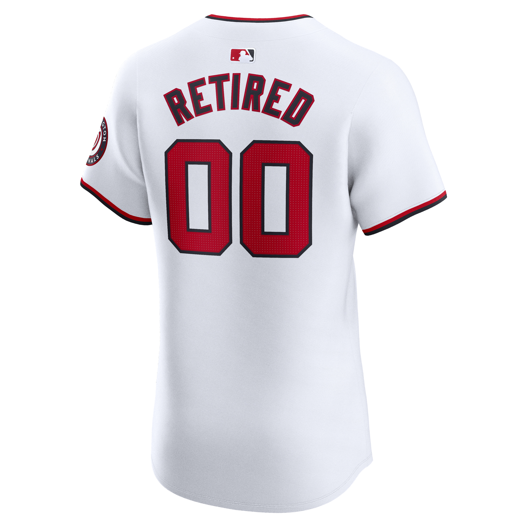 Men's Nike White Washington Nationals Home Elite Pick-A-Player Retired Roster Jersey - Image 4