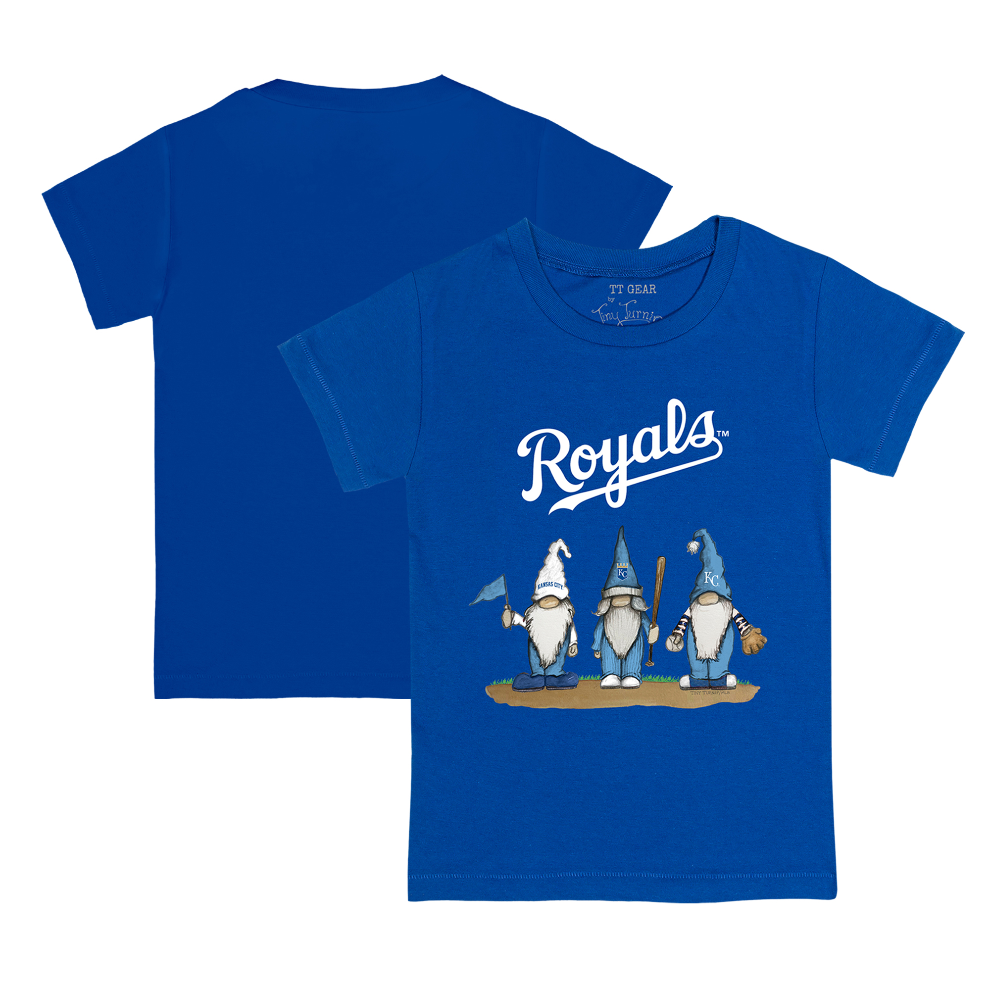 Toddler Tiny Turnip Royal Kansas City Royals Gnomes T-Shirt
