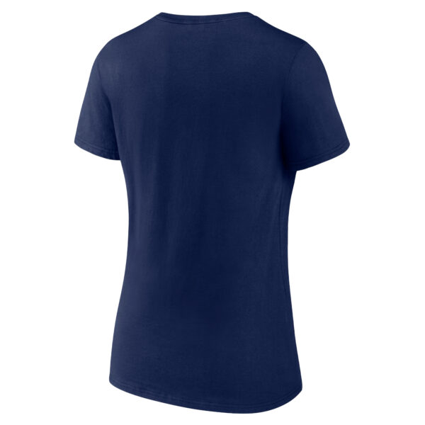 Women's Fanatics  Navy New York Islanders 2024 NHL Stadium Series Logo V-Neck T-shirt - Image 7