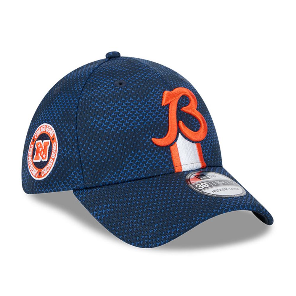 Men's New Era Navy Chicago Bears 2024 Sideline Secondary Logo 39THIRTY Flex Hat - Image 9